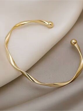 Macy's Twisted Open Cuff Bracelet - Gold